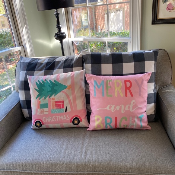 Pink Christmas Pillow  - Coquette Holiday Decor - Picture 5 of 16